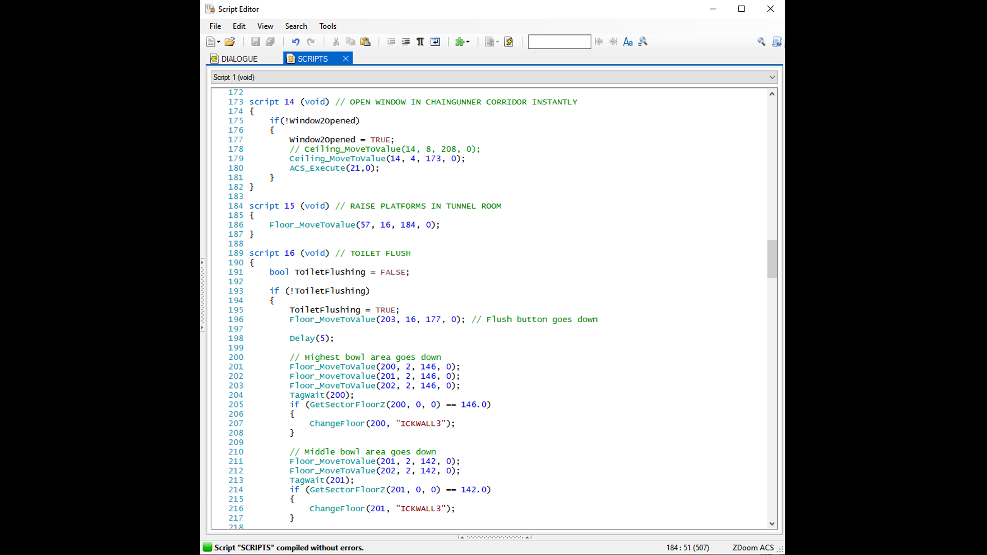 ACS-Scripting Example to Create Scripted Sequences and Events